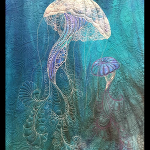 Rising Tides - Quilted Wall Hanging Pattern with Angelia Fiber Kit