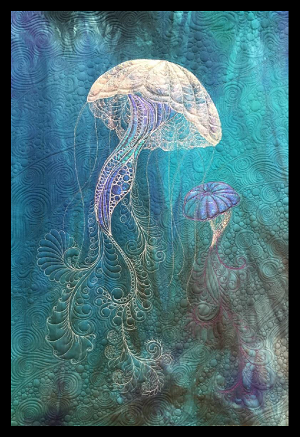 Rising Tides - Quilted Wall Hanging Pattern with Angelia Fiber Kit