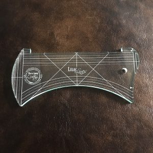 Lilac Lines Concave Ruler