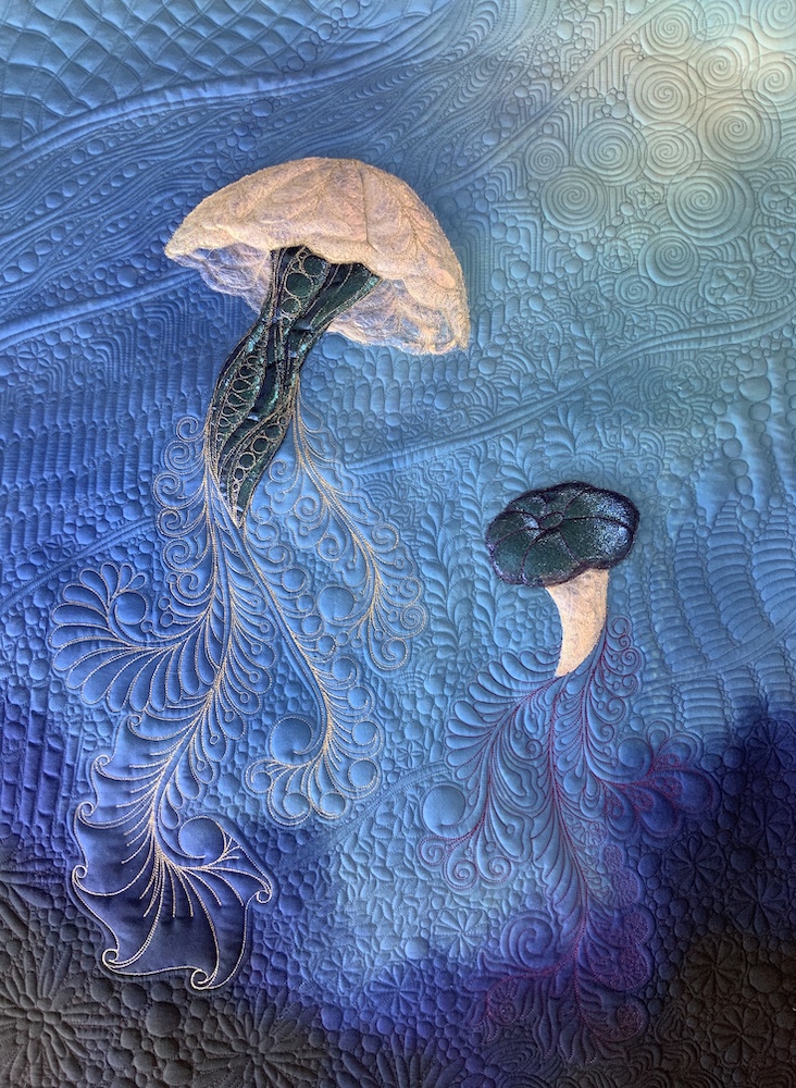 Rising Tides - Quilted Wall Hanging Pattern with Angelia Fiber Kit - Image 2