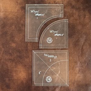 The Perfect Drunk 4" Drunkard's Path Template Set