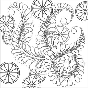 Cotton printed feather FQ, Class Kit/ Derwent